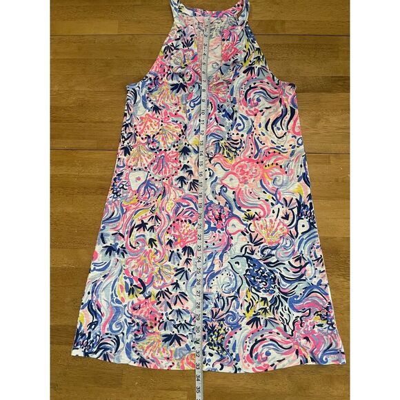 Lilly Pulitzer Shay Dress So Sofishticated Print Cotton Modal Size Small - Picture 2 of 6